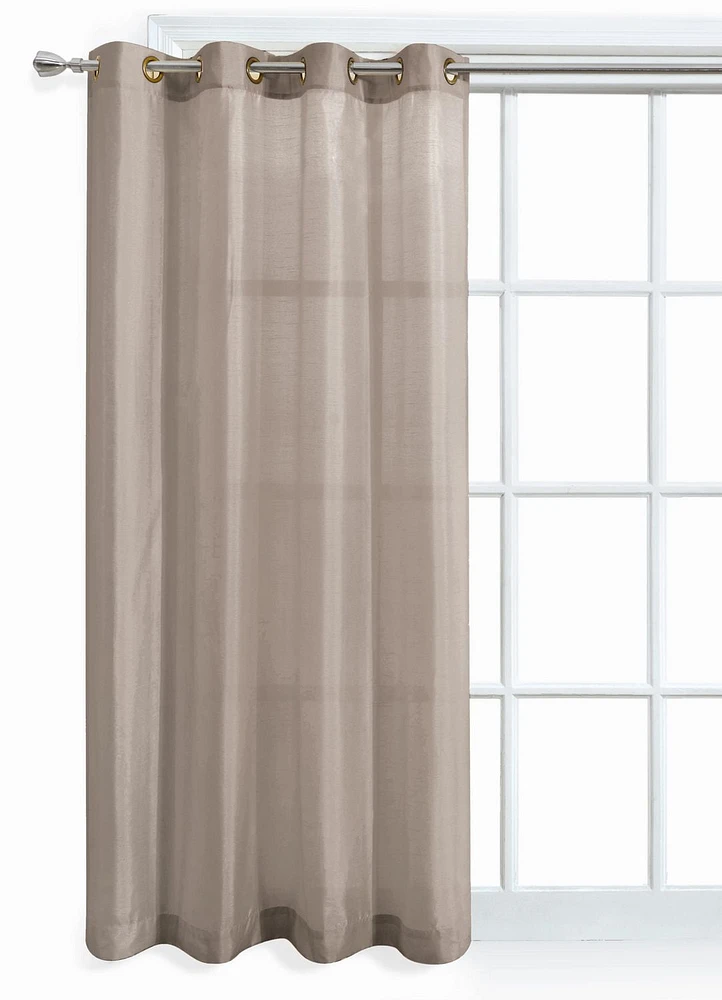 Mainstays Faux Silk Taupe Window Panel