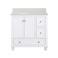 DHP Monteray Beach 36 Inch Bathroom Vanity, White