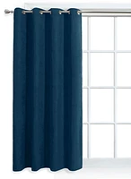 Mainstays Faux Suede Blue Window Panel