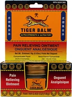 Tiger Balm Pain Relieving Ointement , Ultra Strength, 18 g, Superior relief for joint and Muscle strains.