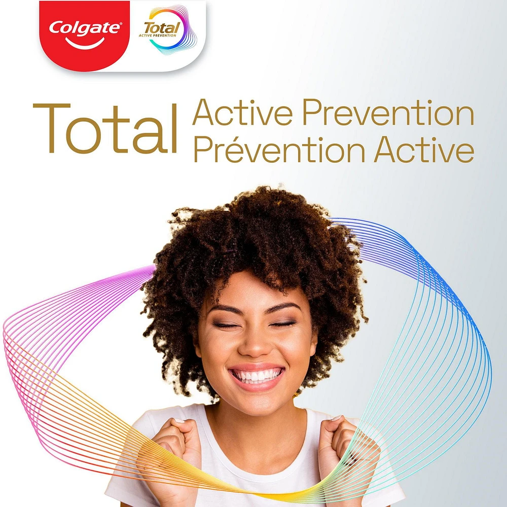 Colgate Total Active Prevention Brosse à Dents Blanchissante, Brosse à Dents Souple 1 ct