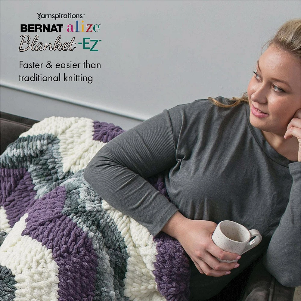 Bernat® Alize® Blanket-EZ™ Yarn, Polyester #7 Jumbo, 6.4oz/180g