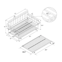 DHP Wallace Metal Daybed with Trundle