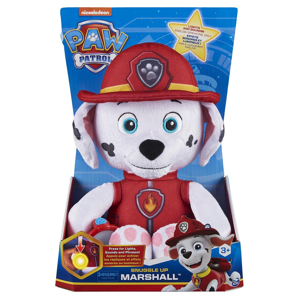 PAW Patrol, Snuggle Up Plush with Flashlight and Sounds (Styles May Vary)