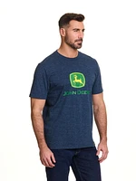 T-shirt à manches courtes avec logo John Deere pour hommes