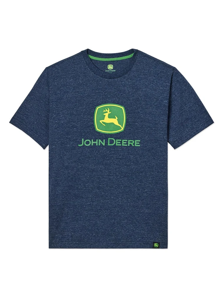 T-shirt à manches courtes avec logo John Deere pour hommes