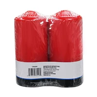 Mainstays Unscented Red Pillar Candles, Pack of 2, 2.8"Dia x 6"H