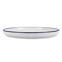 Mainstays Blue Rim Stoneware Dinner Plate, BLUE RIM DINNER / D 25.7cm