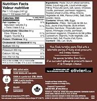 Olivieri Prosciutto with Cheese TortellIni 2x225g, Prosciutt-Cheese Tort 2x225g