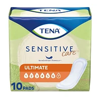 TENA® Ultimate Pad Regular Length 10ct, Long and wide pads designed to provide protection for heavy leakage