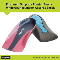 Plantar Fasciitis Women's, Gel heel insert absorbs shock and provides added heel protection