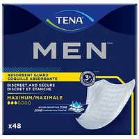 TENA Coquilles absorbantes contre l’incontinence masculine - Absorption moyenne 48 unités