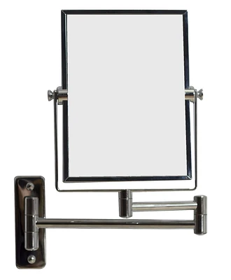 American Imaginations 16.36-in. x 12.13-in. Stainless Steel Magnifying Mirror  In Chrome AI-646