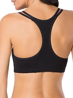 Fruit of the Loom Soutien-gorge de sport en coton à bretelles spaghetti pour femme, lot 3 Tailles 34, 36, 38, 40