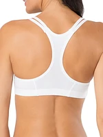 Fruit of the Loom Soutien-gorge de sport en coton à bretelles spaghetti pour femme, lot 3 Tailles 34, 36, 38, 40