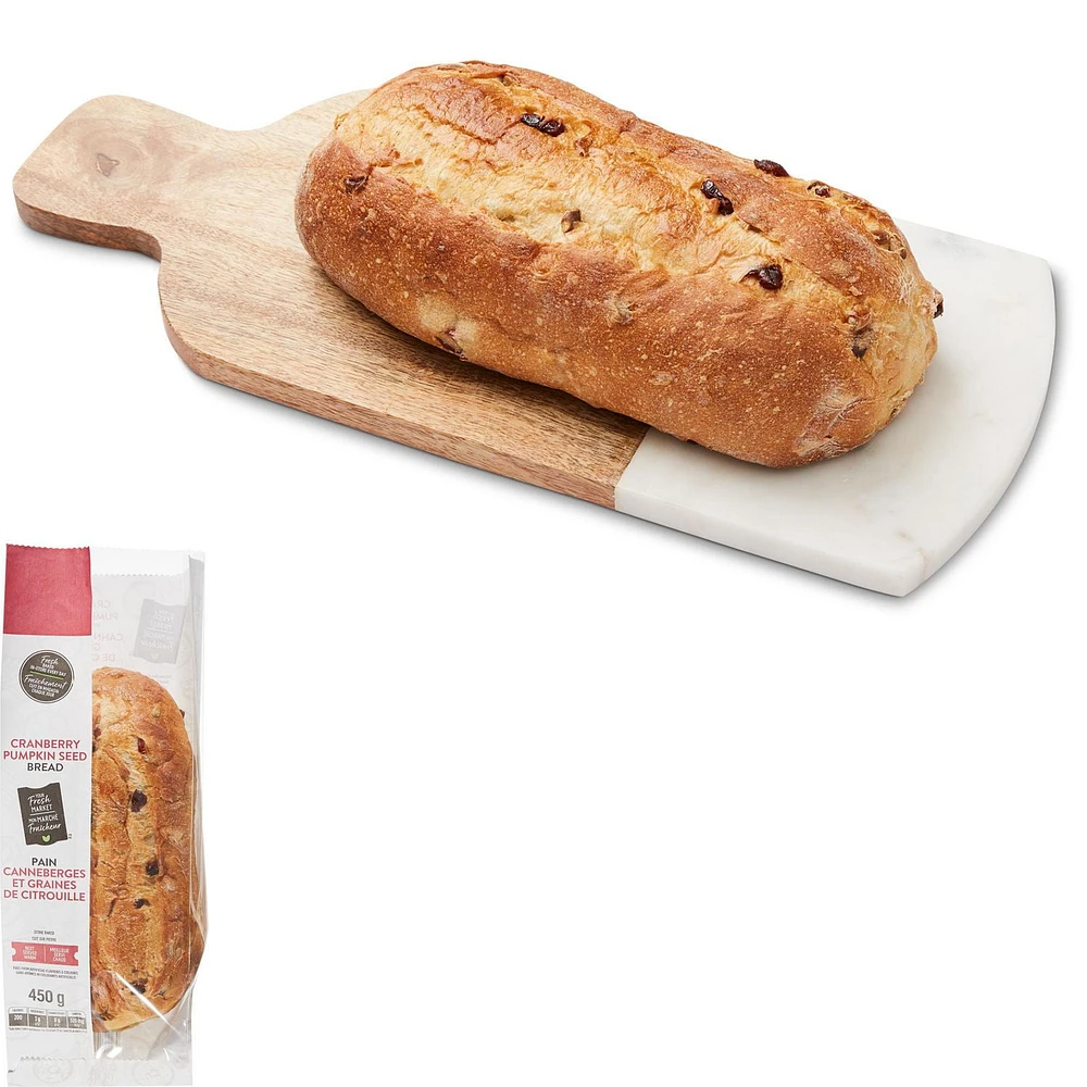 Your Fresh Market Cranberry Pumpkin Seed Bread, 450 g