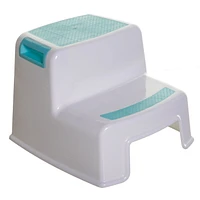 Escabeau 2 marches de Dreambaby® - Aqua et blanc