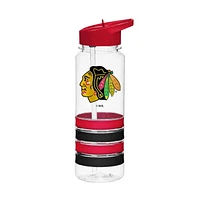 25OZ TEAM COLOR BANDED WATER BOTTLE NHL CHICAGO BLACKHAWKS