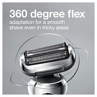 Braun Series 7 7020s Electric Razor for Men with Precision Trimmer, Wet & Dry, Rechargeable, Cordless Foil Shaver, Silver, 1 CT