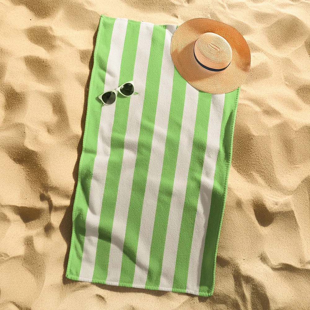 Serviette de plage à rayures Cabana Mainstays 28"x60"
