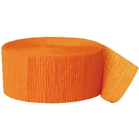 Orange Crepe Streamer, 81 ft, Includes 81ft streamer