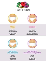 Fruit of the Loom Girls Boy Short Underwear, 8-Pack, Sizes 4 to 14