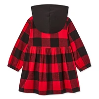 Canadiana Baby Girls' Flannel Dress, Sizes 0-24 months