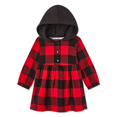 Canadiana Baby Girls' Flannel Dress, Sizes 0-24 months