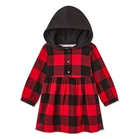 Canadiana Baby Girls' Flannel Dress, Sizes 0-24 months