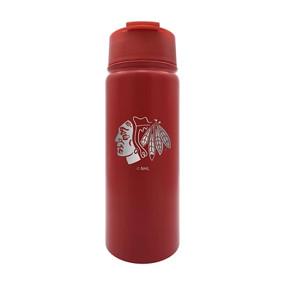 STAINLESS STEEL EXECUTIVE 18OZ WATER BOTTLE NHL CHICAGO BLACKHAWKS