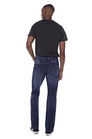 Jeaniologie ™ Men's 5-pocket Bootcut Jean - Dark Indigo Rinse, Size 28 -38