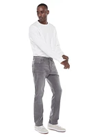 Jeaniologie ™ Men 5-Pocket Straight Fit Jeans | Grey, Sizes 28 - 38