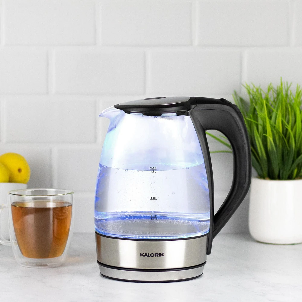 Kalorik 1.7L Water Kettle with Blue LED