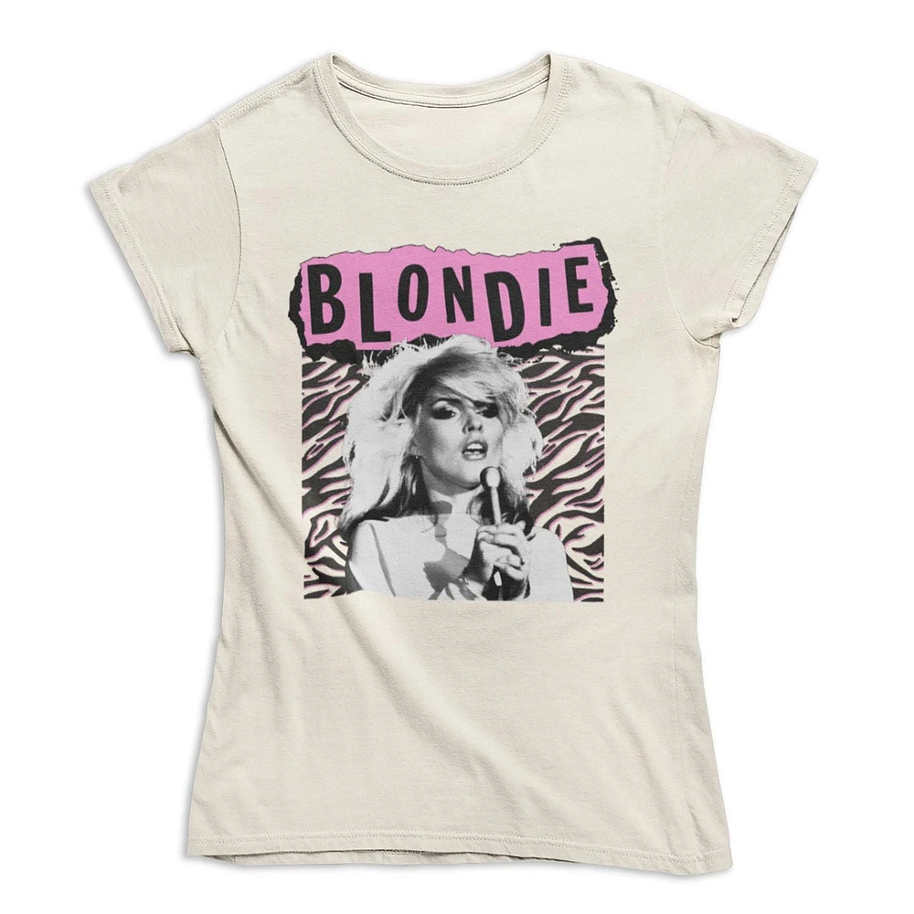 Blondie Ladie's tee shirt. This short sleeve fitted crew neck tee shirt for women can easily be worn with your favorite jeans or bottom and