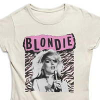 Blondie Ladie's tee shirt. This short sleeve fitted crew neck tee shirt for women can easily be worn with your favorite jeans or bottom and