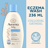 Aveeno Baby Crème nettoyante Soin de l'eczéma avec avoine colloïdale, pour bébés, peau sensible 236 ml