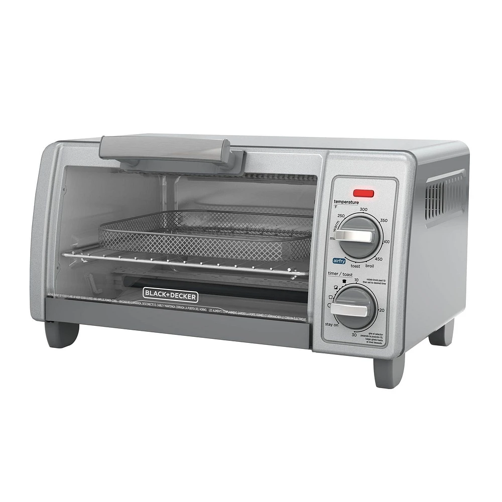 BLACK + DECKER Crisp ‘N Bake Air Fry 4-Slice Toaster Oven, Crisp n' Bake air fry!