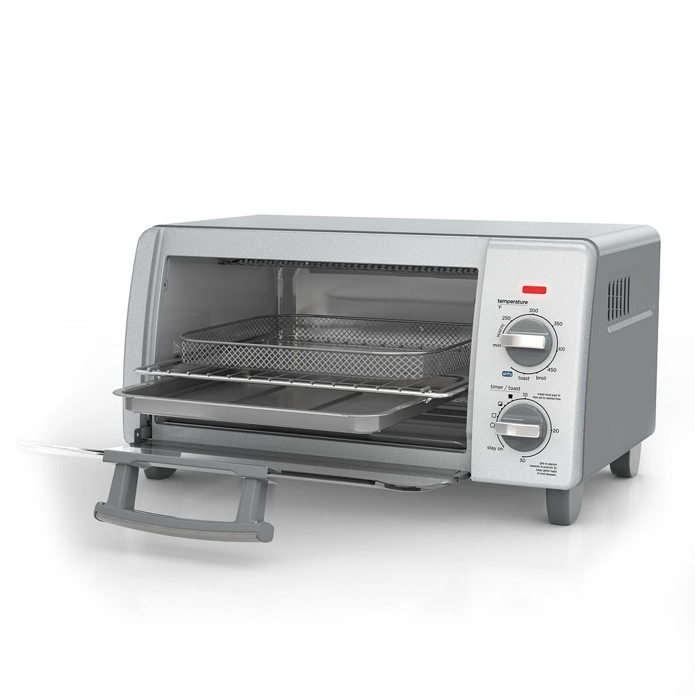 BLACK + DECKER Crisp ‘N Bake Air Fry 4-Slice Toaster Oven, Crisp n' Bake air fry!