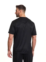 T-shirt à manches courtes et empiècement interlock John Deere pour hommes