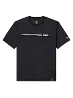 T-shirt à manches courtes et empiècement interlock John Deere pour hommes