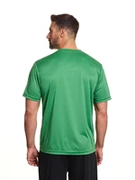 T-shirt à manches courtes et empiècement interlock John Deere pour hommes