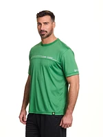 T-shirt à manches courtes et empiècement interlock John Deere pour hommes
