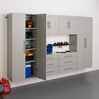 Prepac HangUps 30" Light Gray Upper Storage Cabinet