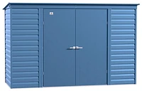 Arrow Select Steel Storage Shed, 10x4, Blue Grey