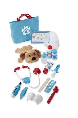 Melissa & Doug 16-Piece Happy & Healthy Puppy Care Veterinarian Play Set with Stuffed Dog