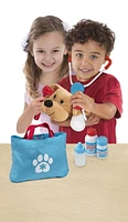 Melissa & Doug 16-Piece Happy & Healthy Puppy Care Veterinarian Play Set with Stuffed Dog