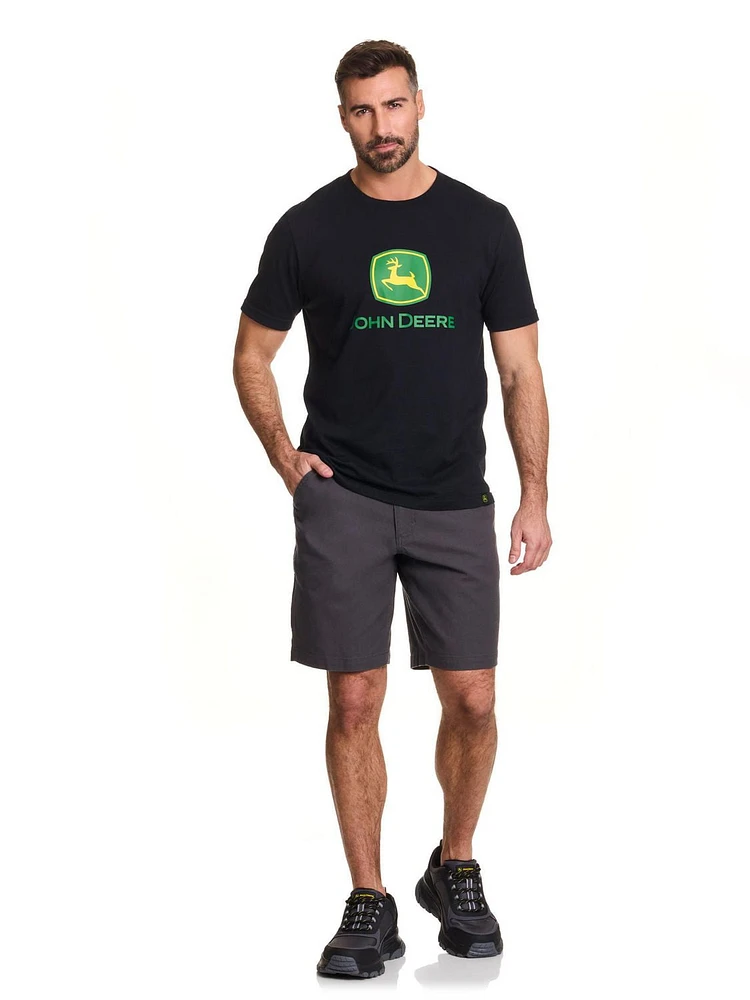 Short de charpentier extensible en canard John Deere pour hommes