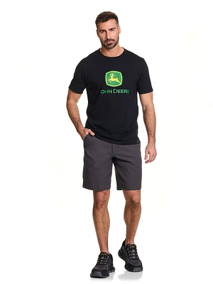 Short de charpentier extensible en canard John Deere pour hommes