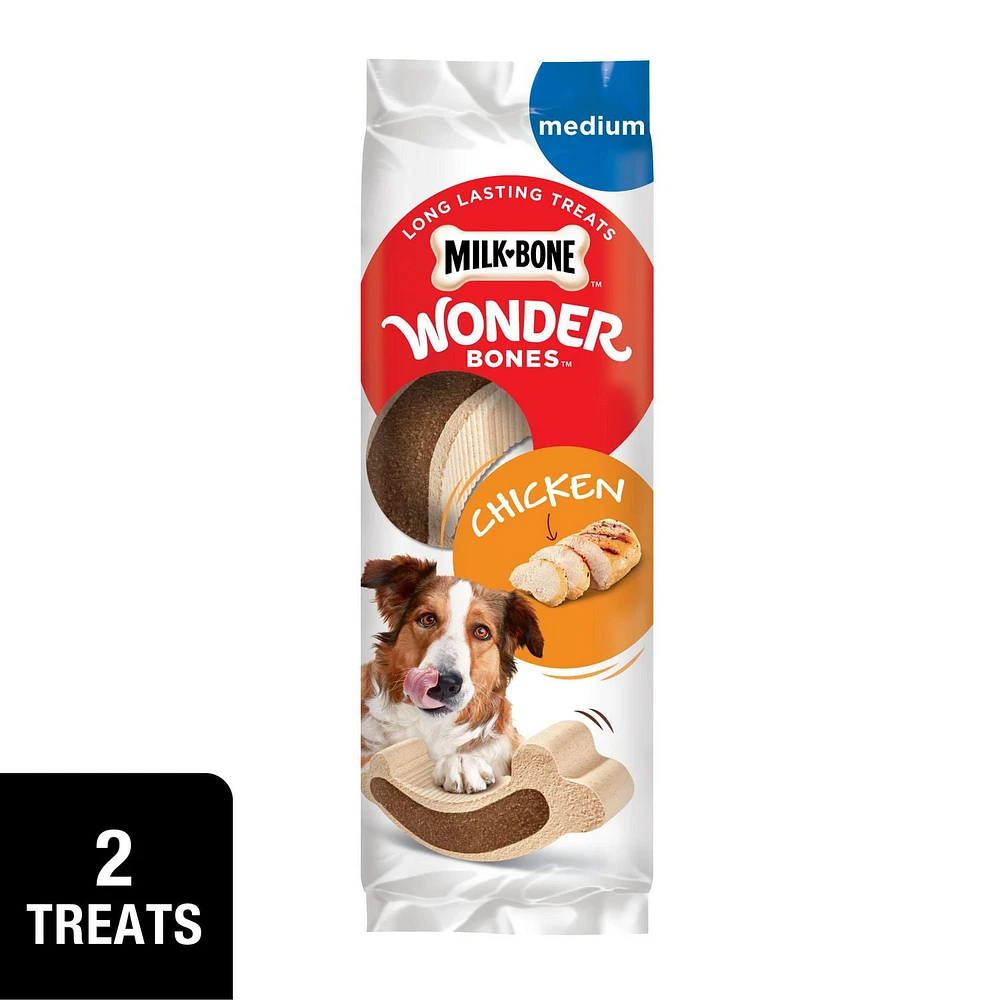 MILK-BONE WONDER BONES 176 GRAMMES GATERIES AU POULET CHIEN MOYEN