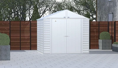 Arrow Select Steel Storage Shed, 8x8, Flute Grey